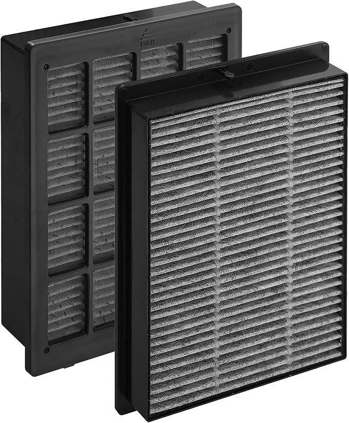 2 Pack C401 Replacement Filter Compatible with LUFTRUM Air Purifier C401a Car, With Main Filter and Activated Carbon Filters