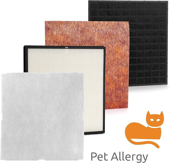 Rabbit Air, MinusA2 Air Purifiers for Home, Ultra Quiet HEPA Air Purifier - Wall Mountable Large Room Air Purifier - Stylish, Efficient and Energy Star - (SPA-780A, White, Pet Allergy)