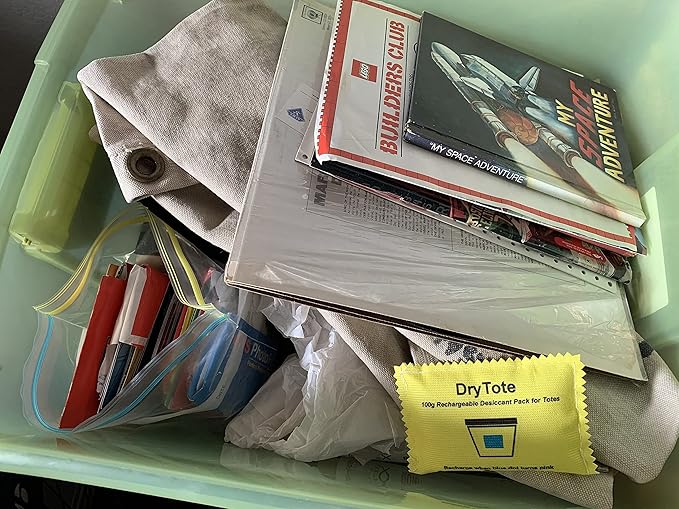 100g Rechargeable Desiccant Pack of 50 - Moisture Absorbing Bag - Silica Gel Desiccant Dehumidifier for Storage Bins and Totes