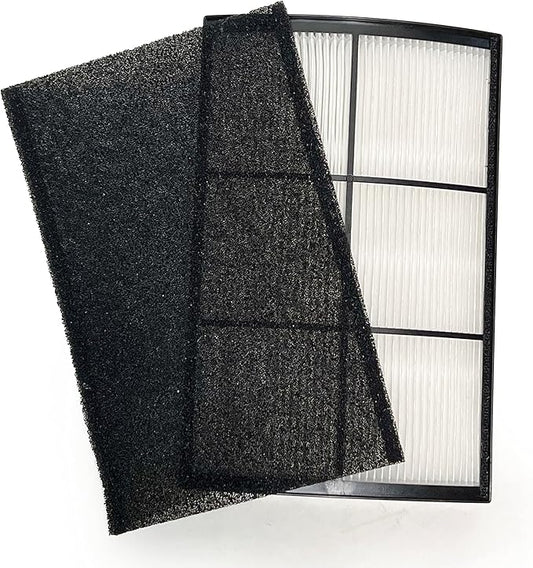 Nispira PECOMFIL Breeze Filter Replacement For Purezone Breeze Tabletop Air Purifier PECOMPAP 2-in-1 True HEPA Activated Carbon 1 Pack