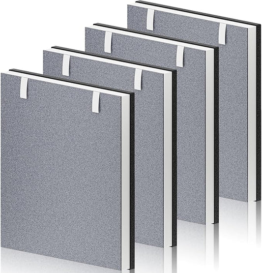 4 Pack Vital 100 Replacement Filter for LEVOIT Vital 100 Air Purifier, H13 True HEPA and High-Efficiency Activated Carbon Filter, Part Number Vital 100-RF