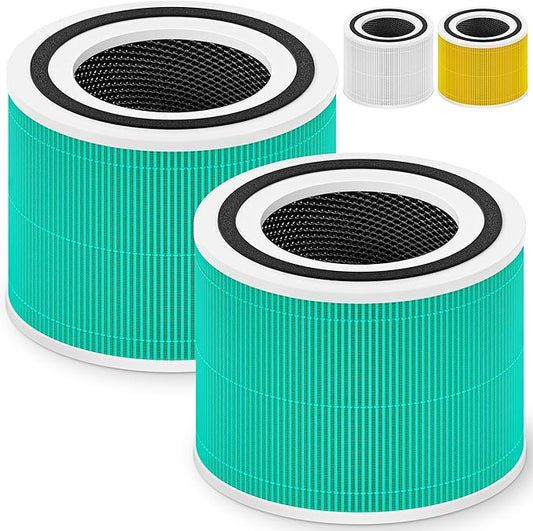 240 True HEPA 14 Toxin Absorber Replacement Filter Compatible with Puroair 240 Air Purifier, 3-in-1 True HEPA Filter Replacement, Grade True HP-14 with Activated Carbon Filter, 2 Pack, Green
