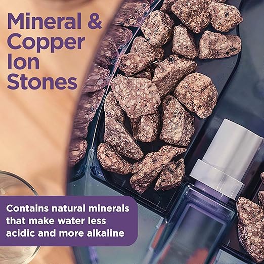 Copper Ion Mineral Stones Replacement 13564 (Formerly 1386) for Nikken Aqua Pour Gravity Water Filter System 1360, Remineralize Water for Pimag Alkaline Dispenser, Countertop Drinking Filter, 2 Pack