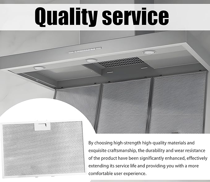 wb02x11012 JV566H2SS Range Hood Grease Filter Compatible with GE Model JV665H1BB JV565H1CC JV665H2WW Easy to Install Durable Replacement Filters for Kitchen Exhaust Fans(1 Pack)