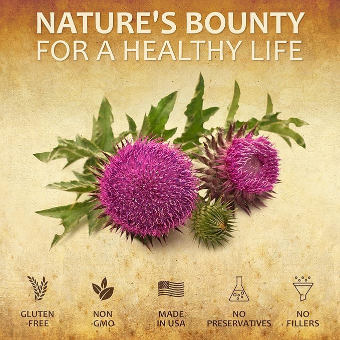 Milk Thistle Liver Detox – All-Natural Silymarin Extract for Liver Cleanse, Immune Support & Skin Health – Herbal Milk Thistle Supplement – 4 fl oz