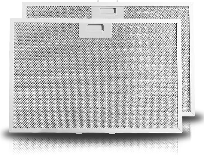 WB02X11012 JV566H2SS Range Hood Grease Filter Compatible with GE Models JV566H1SS JV565H2WW JV565H2CC Efficient Kitchen Ventilation Easy to Install （2 Pack）