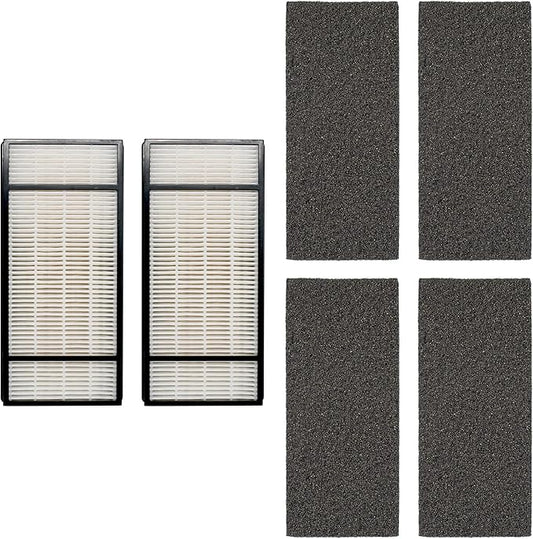 Fette Filter - Air Purifier Filter and Pre-Filter Compatible with Honeywell True HEPA Filter H HRF-H1, HRF-H2 & Filter B HRF-B1, HRF-B2 -(2 HEPA and 4 Pre-Filters)