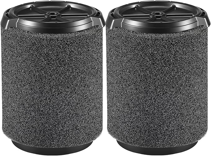 2 Pack VF7000 Replacement Filter for Ridgid Shop Vac, Compatible with Ridgid 5-20 Gallon and Husky 6-9 Gallon Wet/Dry Vacuum Cleaners Replacement Filters, Foam Wet Application Filter