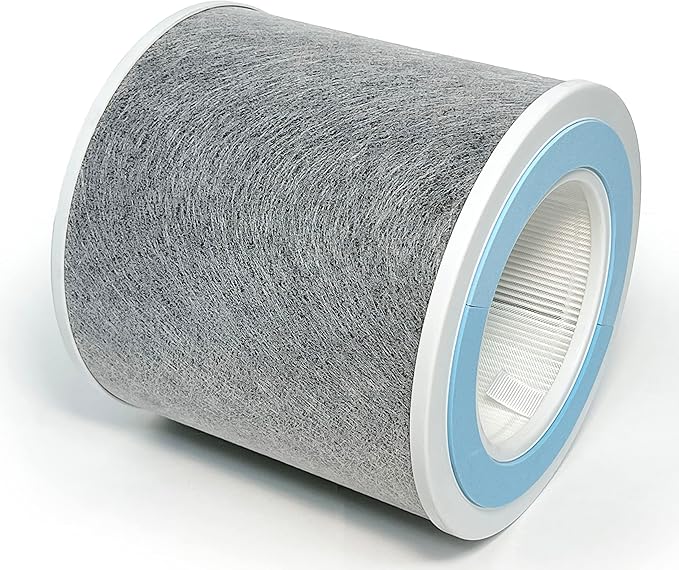 Nispira HC452 HP102 Replacement Filter For Shark NanoSeal Air Purifier HP102PET, HP100, HP105 HC450, HC451, HC455, UA455 3-in-1 True HEPA Activated Carbon Part HE1FKPET, 1 Pack