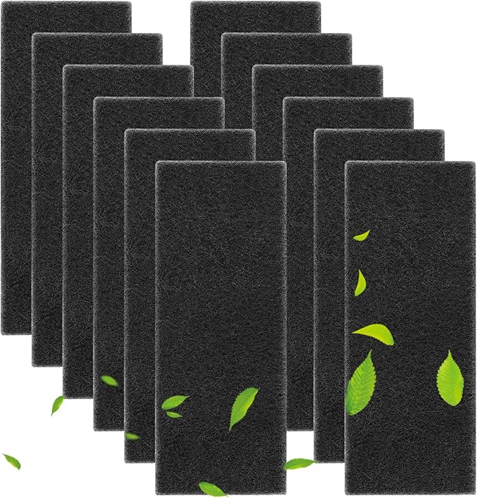 12 Pack Carbon Filters Compatible with Litter-Robot 3, Activated Carbon Litter Box Filter Compatible with Litter-Robot 3 Self Cleaning Cat Litter Box Filters, Accessories Replacement