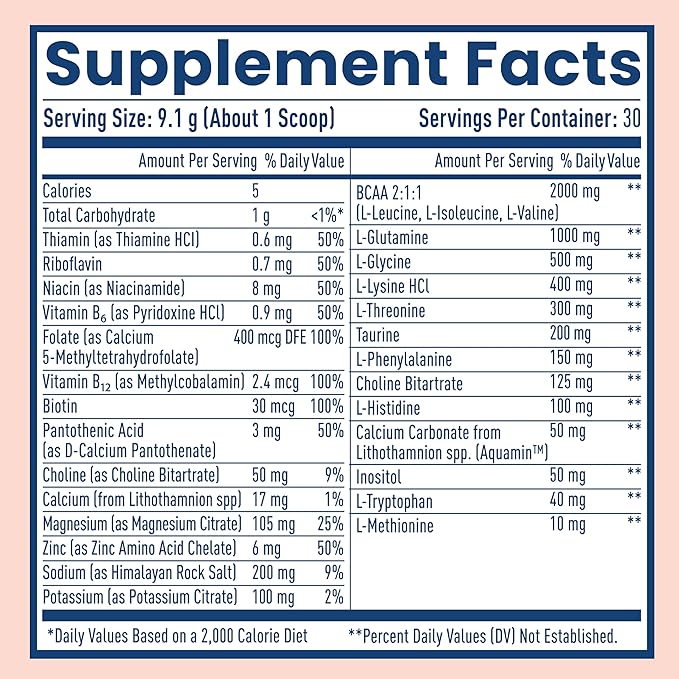 NativePath Native Hydrate, Zero Sugar, Electrolytes Powder with BCAAs, Peach Mango Hydration, Keto & Paleo Friendly, 30 Servings