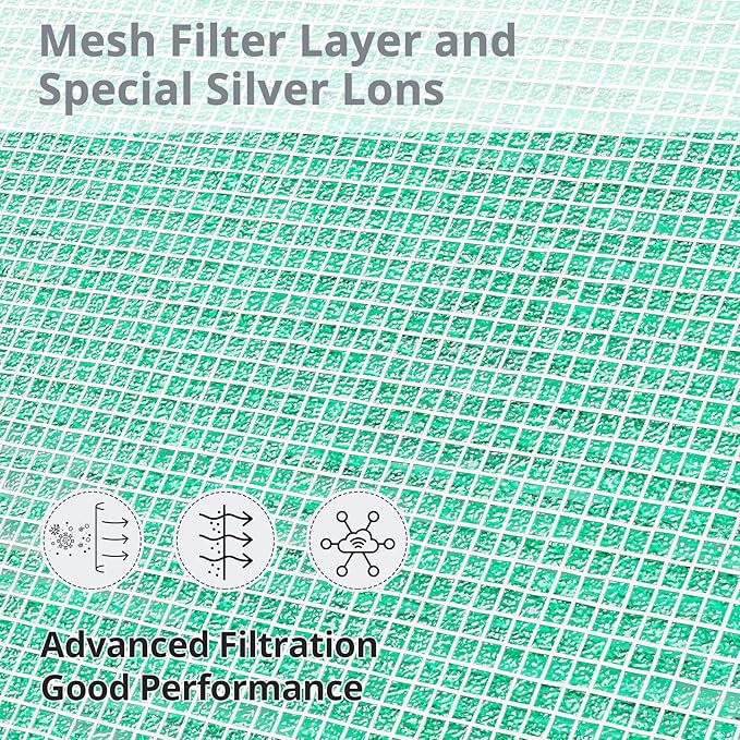 MK04 MG04JH Replacement Pet Filters Compatible with MK04 MG04JH Air Purifier HEPA Pet Filter For Pet Dander For Home Large Room Up to 1095 Sq.Ft, Compared to MK-04 MK04LX, 2 Pack