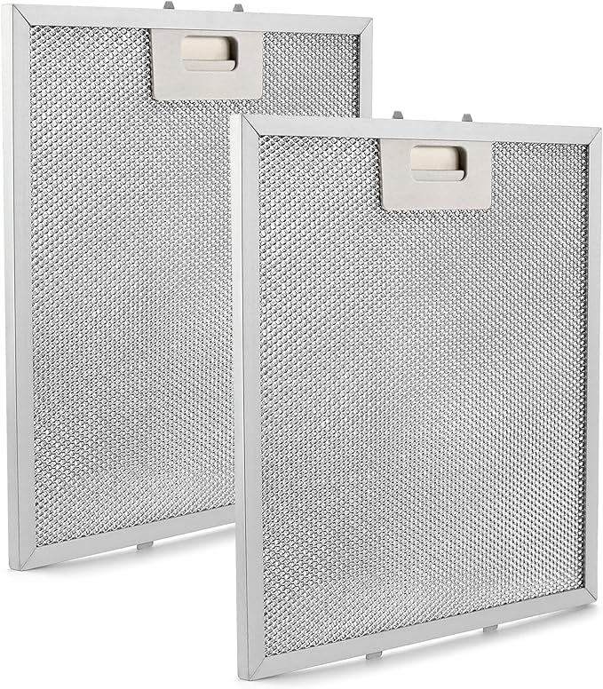 2-Pack W10169961A Hood Vent Grease Filter 10.5" X 12" Microwave Grease Filter With 3-Layer Aluminum Mesh Compatible with Whirlpool, Jenn.Air Range Hoods Replaces W10875058 W11245983 by AMI PARTS