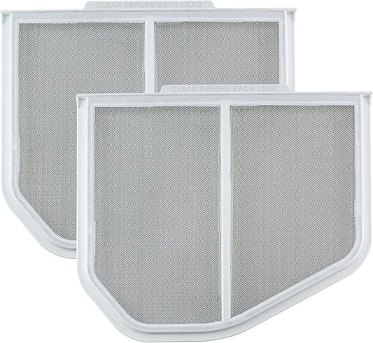 2 Pack W10120998 8066170 Dryer Lint Screen Filter Replacement Part by AMI PARTS - Compatible with Whirlpool, Kenmore, Roper & Sears Dryers
