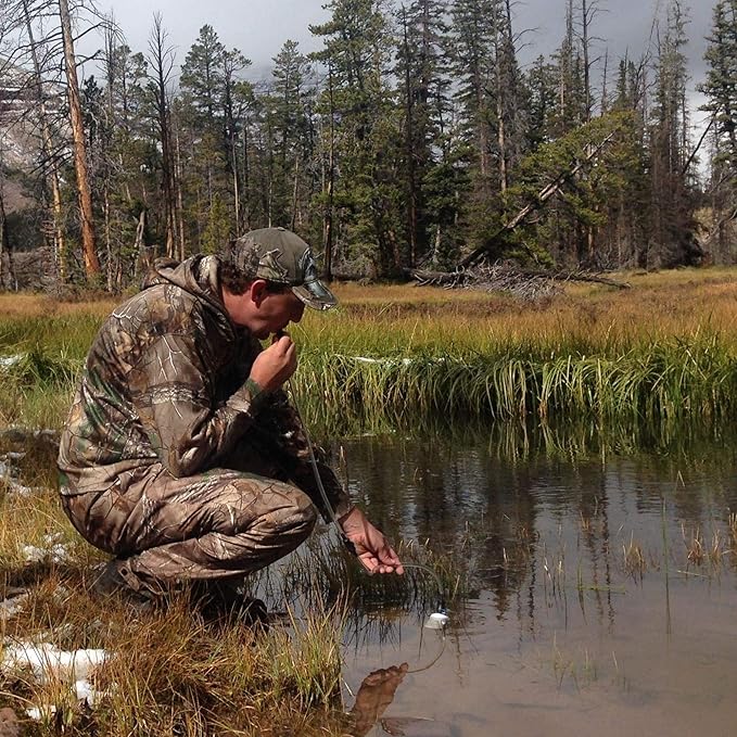 Water Filter Straw, Water Purifier, Ultralight Backpacking Water Filter, Hiking, Camping, Survival, Travel, 2’ Tubing extends to 4’, Purifies 250 Gal