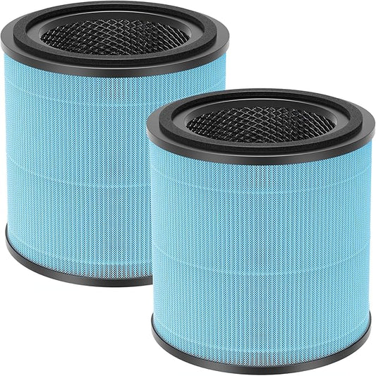 AP0601 Replacement Filters Compatible with AIRTOK Air Puri-fier, 4-in-1 H13 True HEPA Filters, High-Efficiency Activated Carbon Filter, AP0601-RF 2 Pack