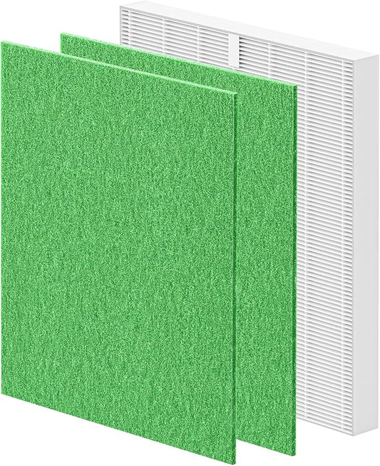 AP-1512HH & 200M Filter Compatible with Coway Airmega AP-1512HH and 200M Air Purifiers, Compared to Part # 3304899, 1 HEPA Filter and 2 Pre-Filters, Green