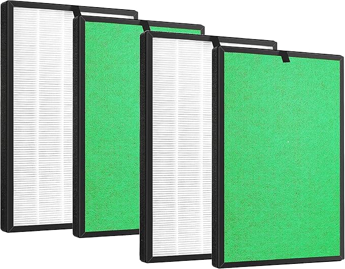 Nispira 3-in-1 True HEPA Filter Replacement Compatible with Airthereal Pure Morning APH260 Air Purifier. 4 Packs