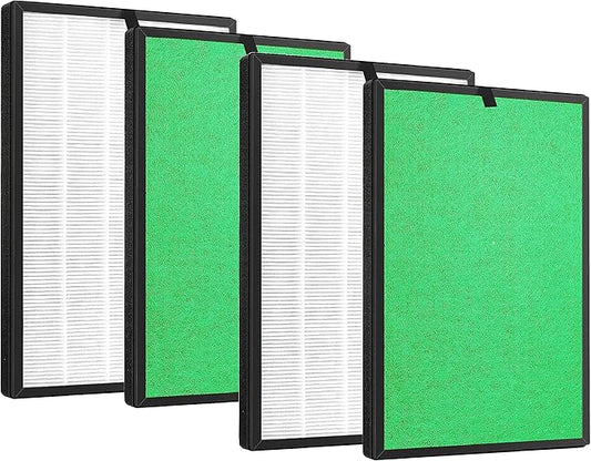 Nispira 3-in-1 True HEPA Filter Replacement Compatible with Airthereal Pure Morning APH260 Air Purifier. 4 Packs