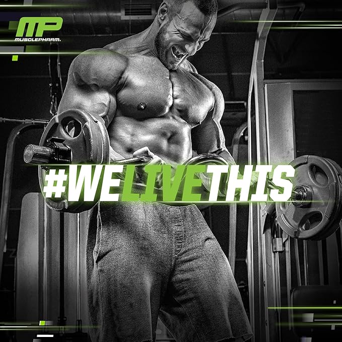 MusclePharm Essentials BCAA Powder, Pre & Post Workout Recovery Drink, Supports Muscle Recovery & Energy, Essential Amino Acids, 30 Serv, Fruit Punch