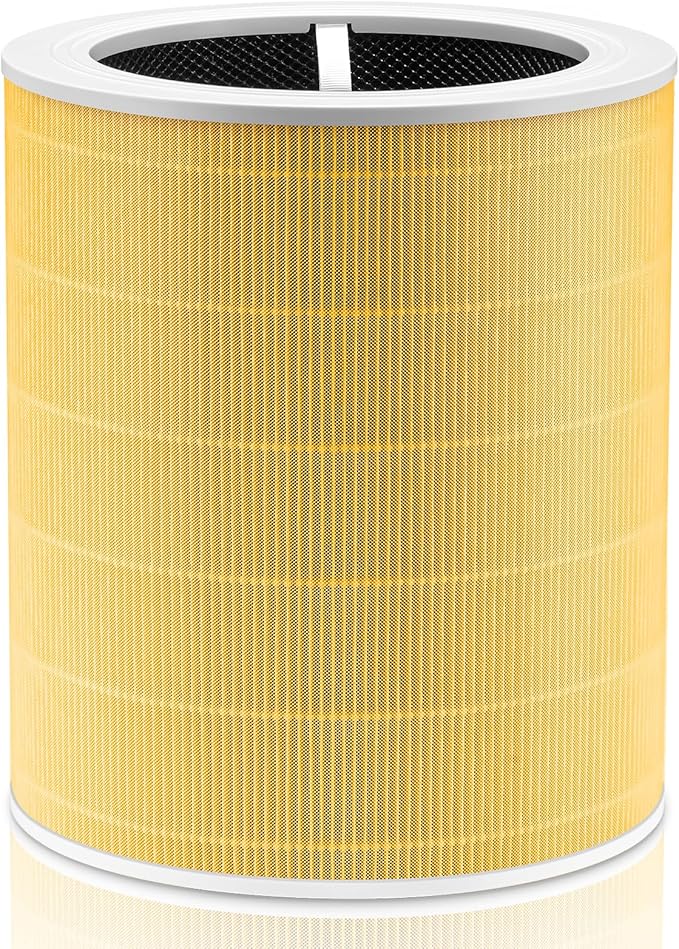 Core 600S Pet Care Replacement Filter for LEVOIT Core 600S & Core 600S-P Air Purifier, 3-in-1 HEPA, High-Efficiency Activated Carbon, Core 600S-RF-PA, 1 Pack, Yellow