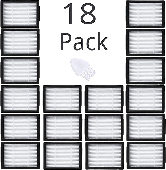 Replacement HEPA Filter Compatible for iRobot Roomba Combo i,e,j Series:E5 E6 i1 i3 i4 i5 i6 i7 i8 J5 J6 J8 And All Plus Versions 18-Pack