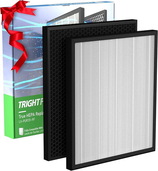 LV-PUR131 Replacement Filter, H13 True HEPA, Activated Carbon Filter Set Compatible with LEVOIT LV-PUR131 and LV-PUR131S Air Purifier, LV-PUR131-RF