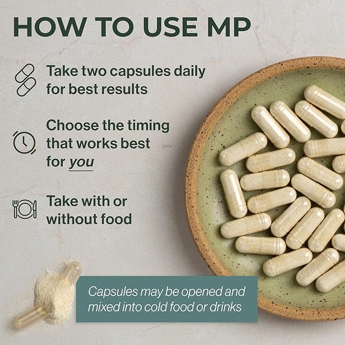 Bened Life Neuralli MP, Medical Food with PS128 for People with ASD and PD (90-Day Supply) - 3 Bottles (180 Capsules)