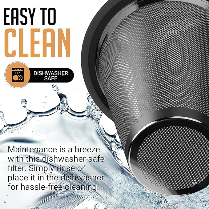 HEXNUB Reusable Coffee Filter for Fellow Stagg XF - Stainless Steel Paperless Pour Over Brewing, Sustainable Mesh Filter for Fellow Coffee Makers