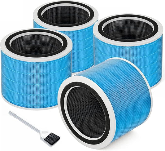 Core 200S Smoke Remover Replacement Filter for LEVOIT Core 200S Smart WiFi Air Purifier, Funmit 3-in-1 H13 True HEPA Filter Replacement and High-Efficiency Activated Carbon, Part # Core 200S-RF, 4Pack