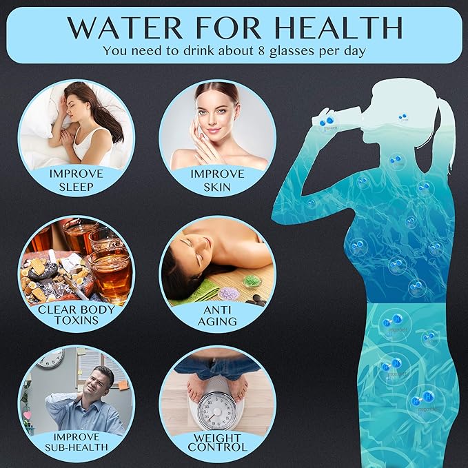 2 in 1 Hydrogen Water Bottle Generator – SPE/PEM Technology – Stainless Steel Bottle with Self Cleaning Mode – 11oz / 330ml – Up to 1300 PPB Hydrogen Enriched Water