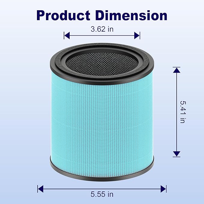 AP0601 Replacement Filter Compatible with AIRTOK AP0601 Air Purifier, 4-in-1 H13 True HEPA and High-Efficiency Activated Carbon Filter, AP0601-RF, 4 Pack