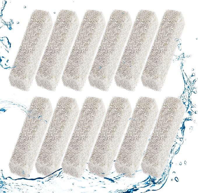 12 Count Ammonia Reducer Filter Pads for Aqueon - Replacement Filter Cartridges Small for Aqueon QuietFlow LED PRO Model 10
