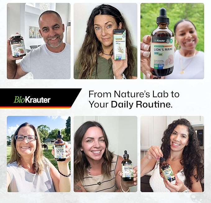 BIO KRAUTER Licorice Root Tincture - Licorice Root Extract for Digestive Support - Alcohol and Sugar Free - Vegan Drops 2 Fl.Oz.