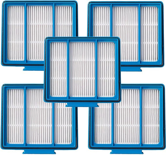 5-Pack Replacement HEPA Filter Compatible with Shark ION,IQ,EZ AI Series Vacuum AV2501AE RV1001AE AV910/911S/912S/915S AV753 RV100AE UR1000SR AV2001WD RV1001 AV752 AV2820S Part Fit # RVFFK950 (5)