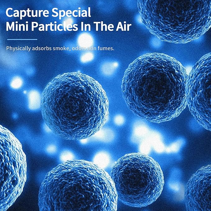 MK06 MK01 True HEPA Replacement Filter Compatible with MK01 MK06 and Kloudi DH-JH01,for Tolife TZ-K1,for FreAire HAP601/KN6391, MJ012H and MJ001H Air Purifier,Smoke Remover,2Pack