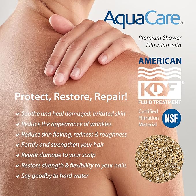 AquaCare 4X High Pressure 10-mode Filter Handheld Shower Head with Dual Power Wash - Clean Tub, Tile & Pets, Remove Chlorine, Metals & Toxins from Water to Protect Skin, Hair & Nails. Nickel Finish