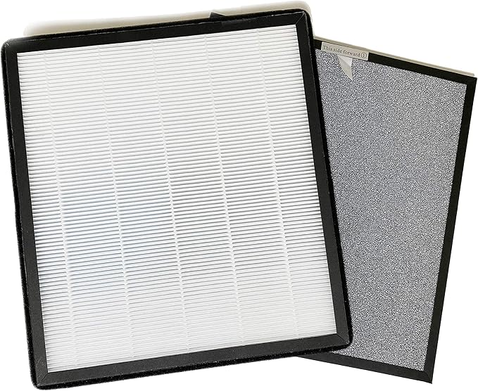 Nispira HSP001 Filter Replacement for Smart True HEPA Air Purifier 5-in-1 True HEPA + Activated Carbon Cold Catalyst, 1 Set