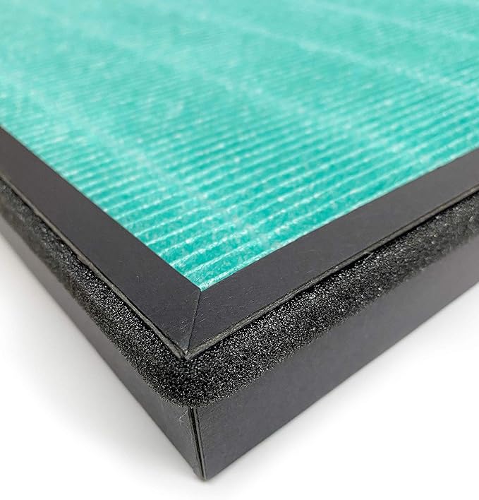 Nispira Replacement Filter For Rabbit BioGS 2.0 Ultra Quiet Air Purifier Model SPA-550A SPA-625A True HEPA Activated Carbon Pre Filter Kit Set, 2 Packs