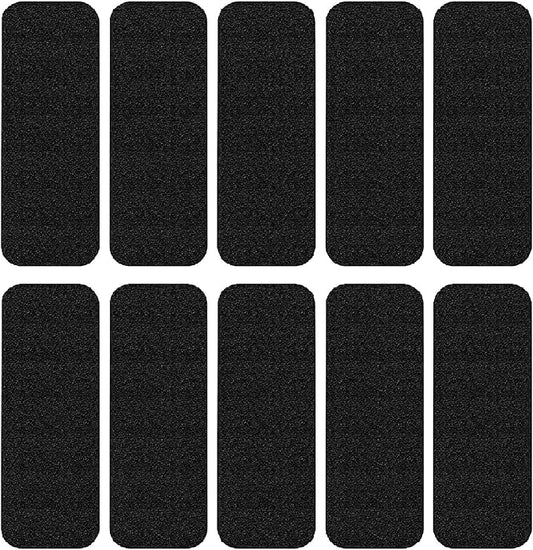 FINGUOLA 10 Pack Ceiling Fan Filters for Blades, Activated Coconut Carbon Fan Filter for Ceiling Fan, Easy-Stick Universal Air Filter for Common Household Contaminants