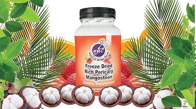 Mangosteen Pericarp Capsules, Freeze Dried, Whole Food, High ORAC, 56+ Potent Mangosteen Xanthones (120 Veggie Capsules) (2)