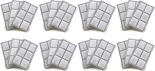 NISPIRA Premium Platium Charcoal Water Filter Replacement for Drinkwell Pet Fountain - 24 Filters