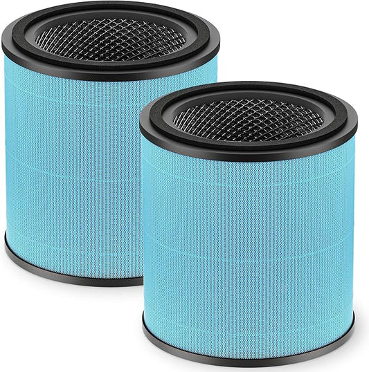 AP0601 Replacement Filter Compatible with AIRTOK AP0601 Air Purifier, 4-in-1 H13 True HEPA and High-Efficiency Activated Carbon Filter, AP0601-RF, 2 Pack